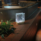 Wireless Flow Bloc Lamp creating ambient lighting in modern interior - eco-friendly rechargeable design