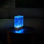 Wireless Flow Bloc Lamp showing distinctive wavy pattern and rechargeable design