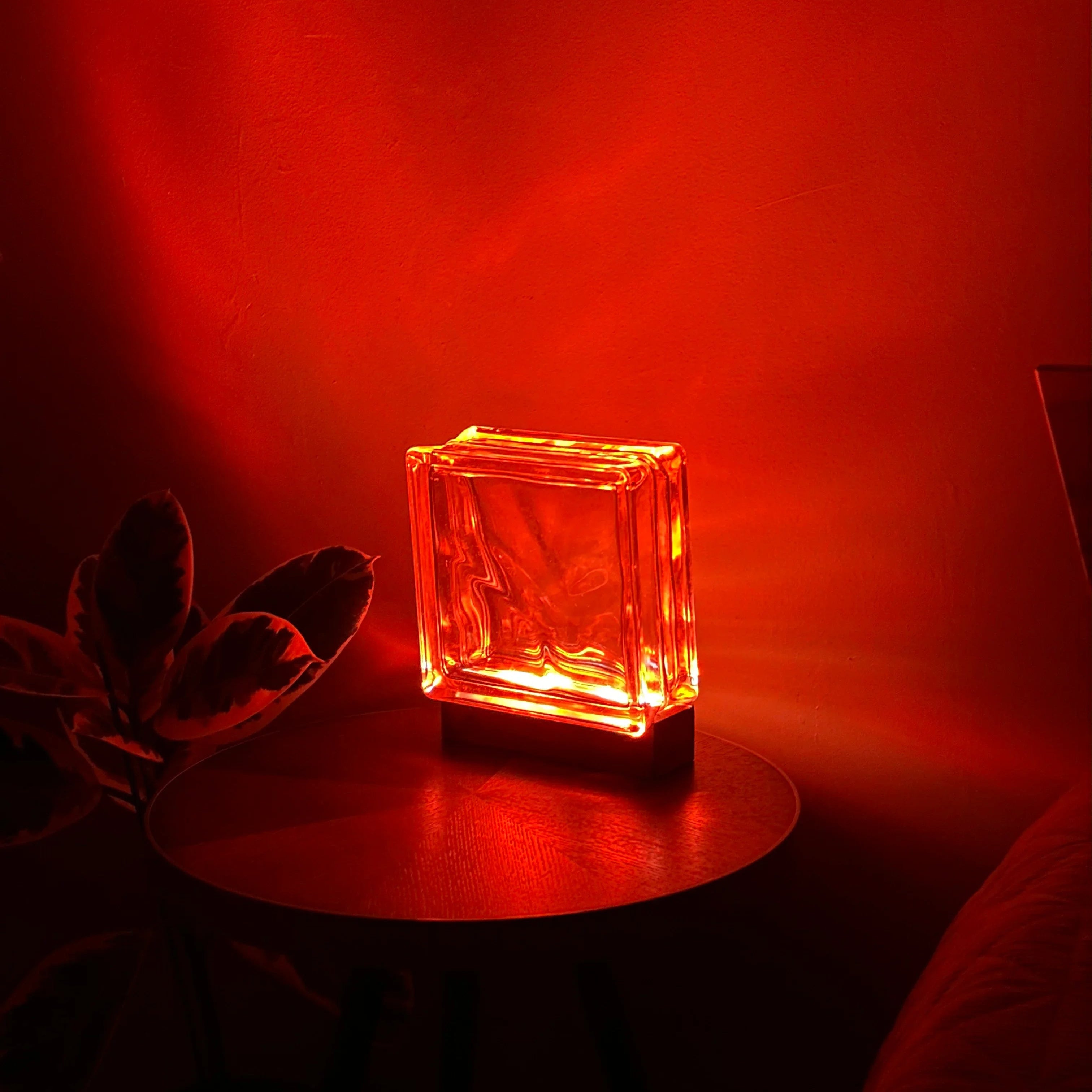 Wireless Wave Bloc Lamp accent lighting - handcrafted eco-friendly design with warm glow