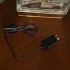 Wired base for Lumo Bloc Lamp - plug-in power adapter for glass block lighting