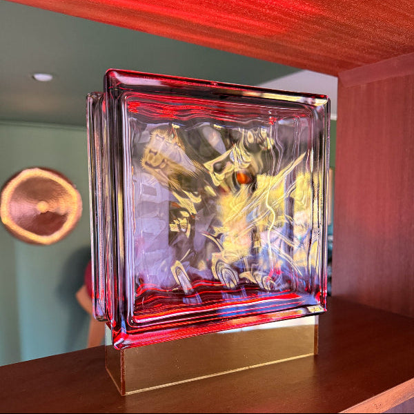 Wired Smokey Bloc Lamp