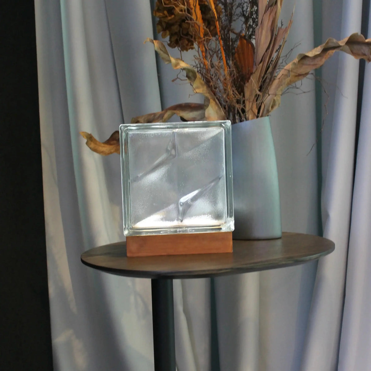 Wireless Bolt Glass Block Lamp - Rechargeable LED Table Lamp | Lumo ...