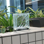 Flow Bloc Lamp in home setting creating warm atmospheric glow with rechargeable LED