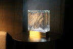 Wired Wave Bloc Lamp lifestyle shot in modern home setting with warm atmospheric glow