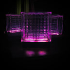 Eco-friendly Weave Bloc Lamp - premium upcycled glass construction for conscious living