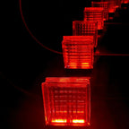 Eco-friendly Weave Bloc Lamp - premium upcycled glass construction for conscious living