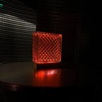 Diamond Bloc Lamp accent lighting creating cozy atmosphere in modern interior